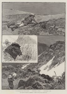 イギリスのモロッコ代表団、アトラス山脈でのスポーツ 作： Richard Caton Woodville junior